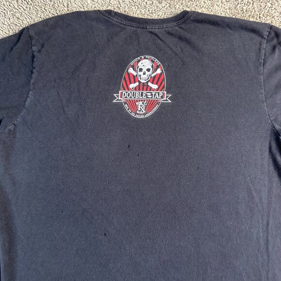 7.62 Design Shirt Mens Large Black Double Tap Hollow Points .45 Caliber Doses - Picture 6 of 10